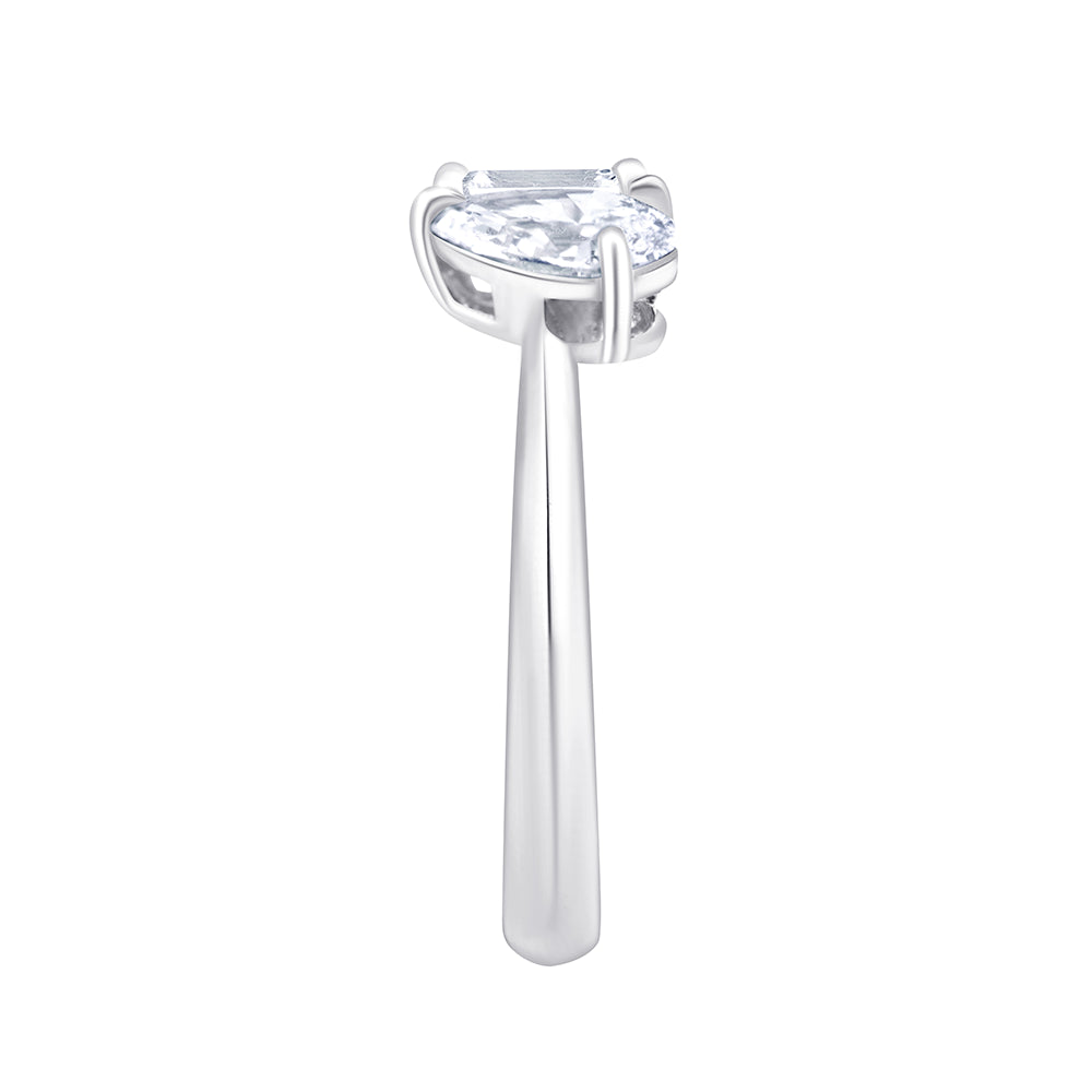 Pear Emerald Cut Toi Et Moi Ring
