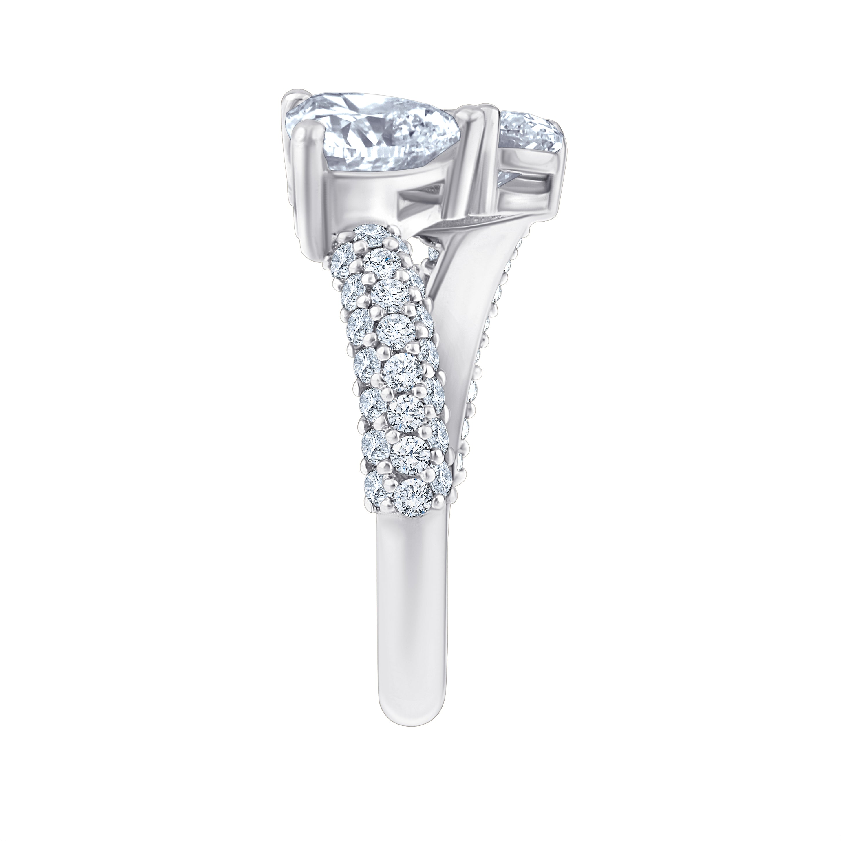 Heart Oval Cut Toi Et Moi Ring