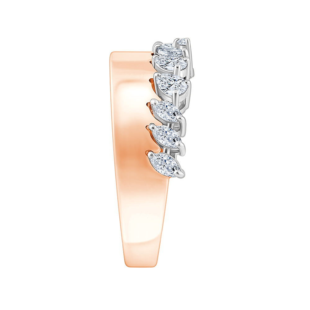 Pear Marquise Crown Ring
