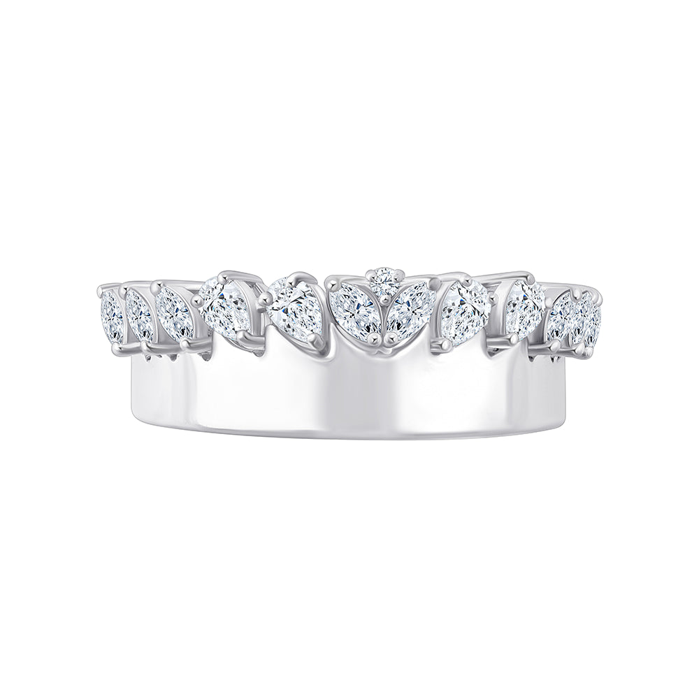 Pear Marquise Crown Ring