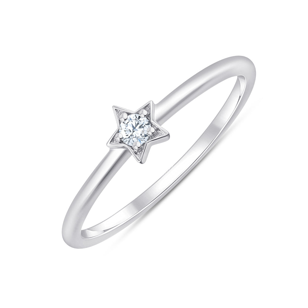 Brilliant Cut Star Ring