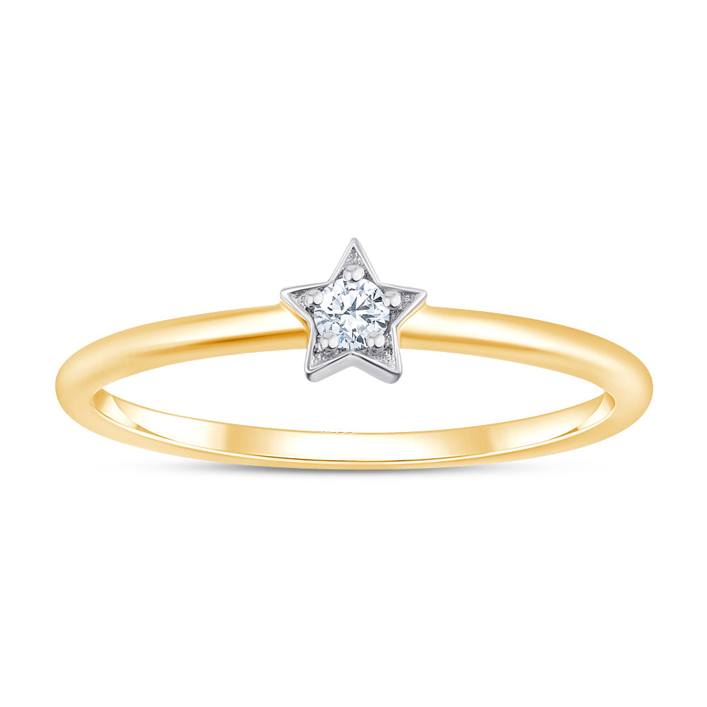 Brilliant Cut Star Ring