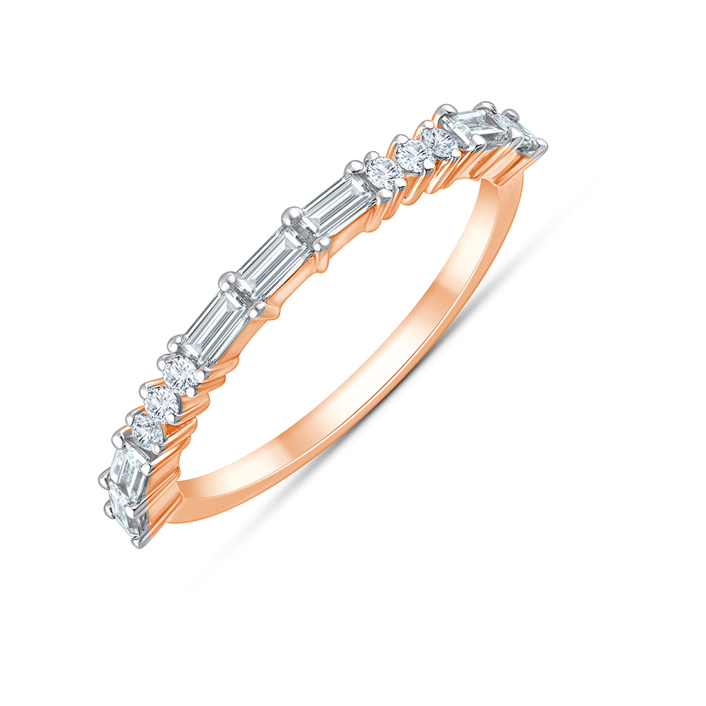 Baguette Brilliant Cut Stackable Ring