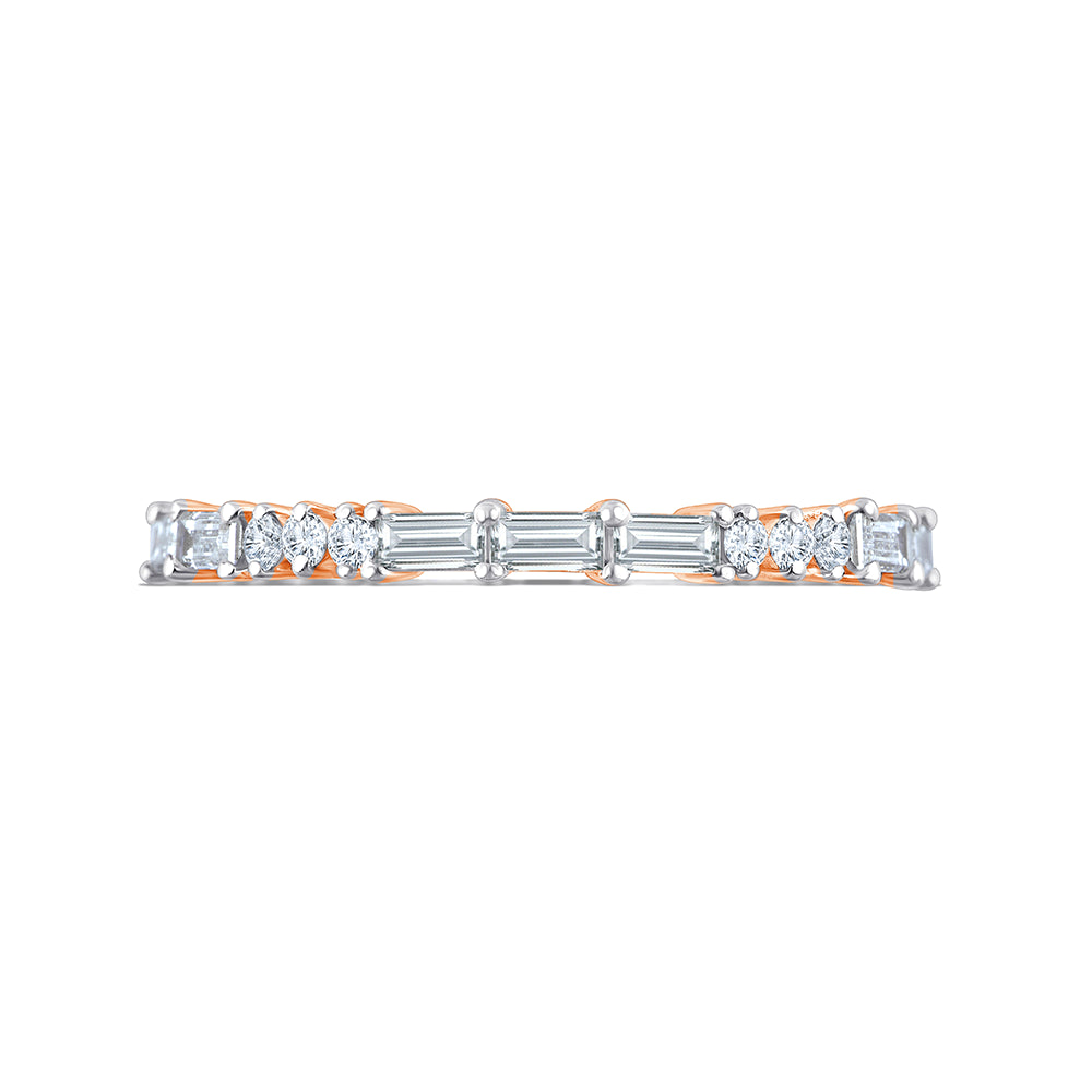 Baguette Brilliant Cut Stackable Ring