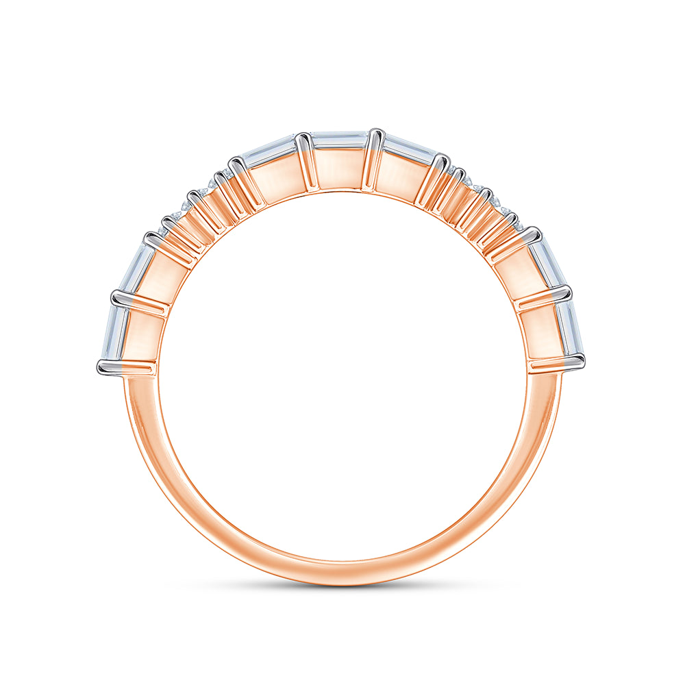Baguette Brilliant Cut Stackable Ring