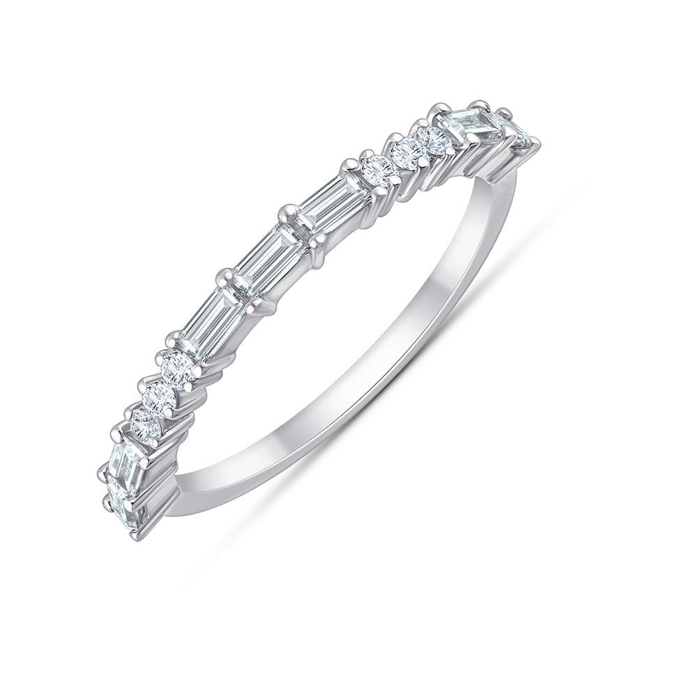 Baguette Brilliant Cut Stackable Ring