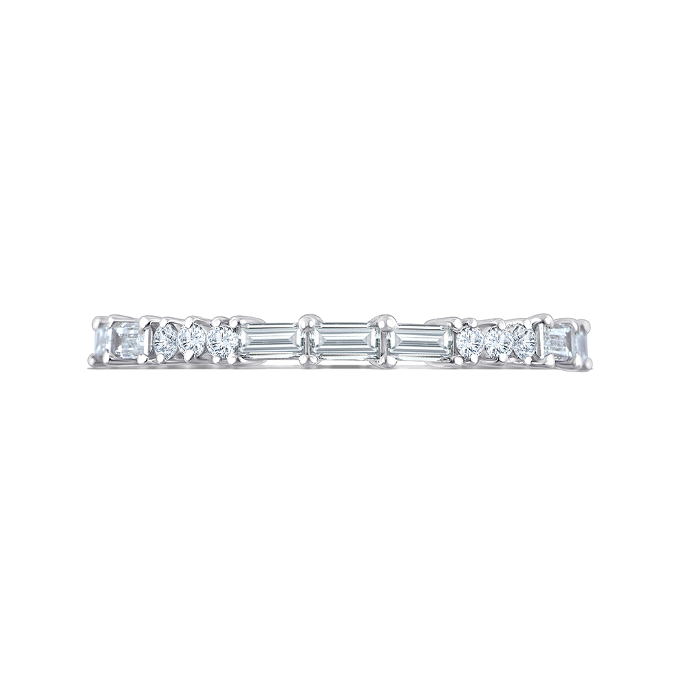 Baguette Brilliant Cut Stackable Ring
