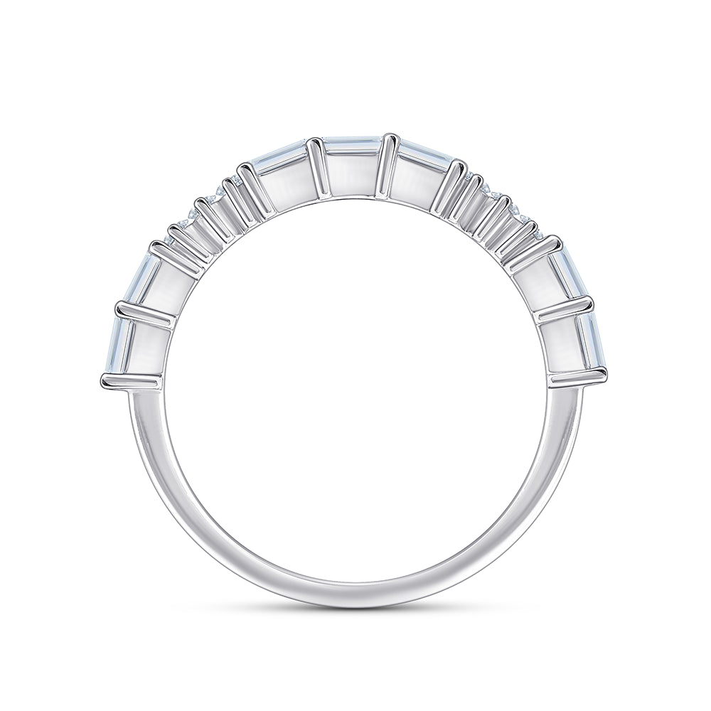 Baguette Brilliant Cut Stackable Ring