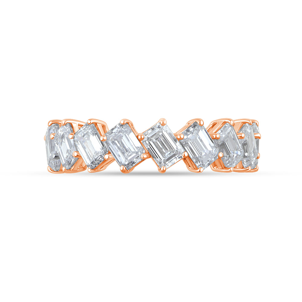 Emerald Cut Eternity Band
