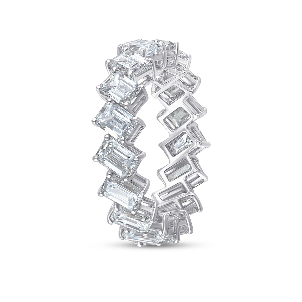 Emerald Cut Eternity Band