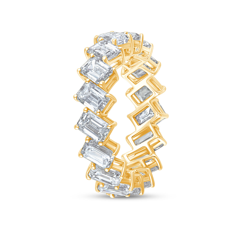Emerald Cut Eternity Band