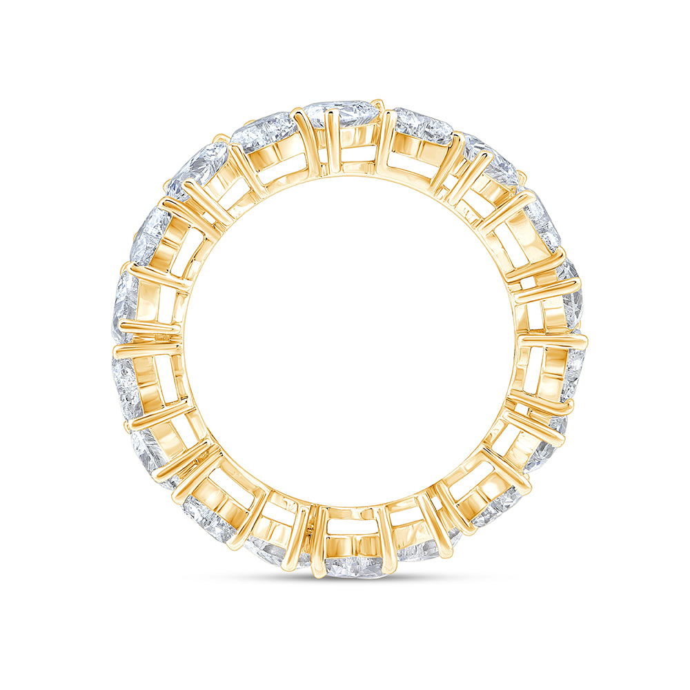 Heart Cut Inverted Eternity Band