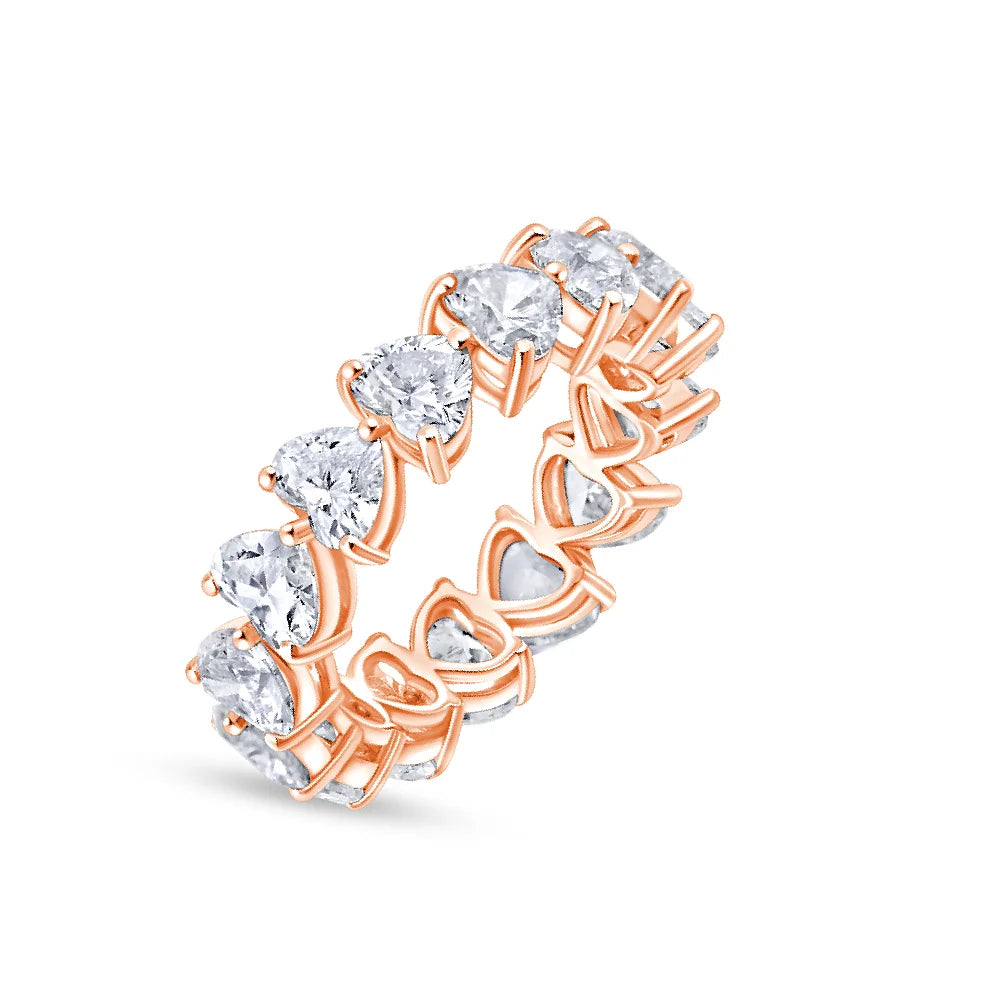 Heart Cut Full Eternity Band