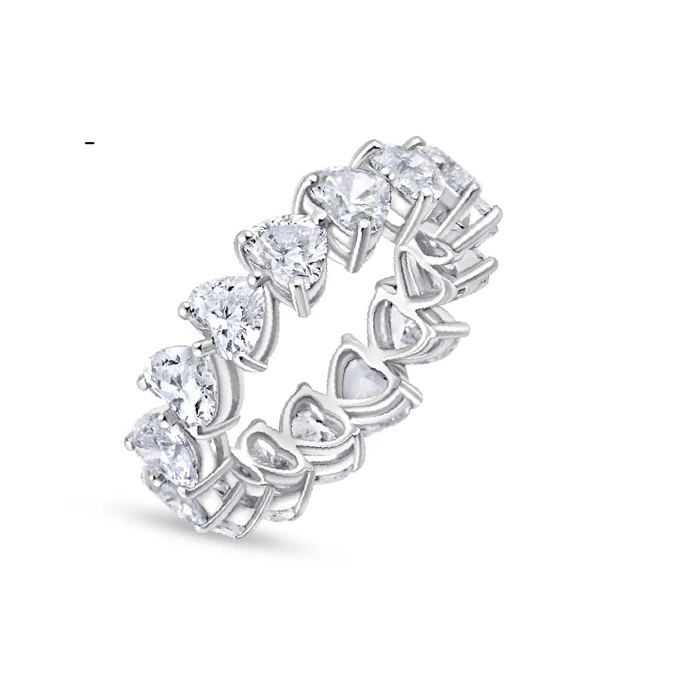 Heart Cut Full Eternity Band