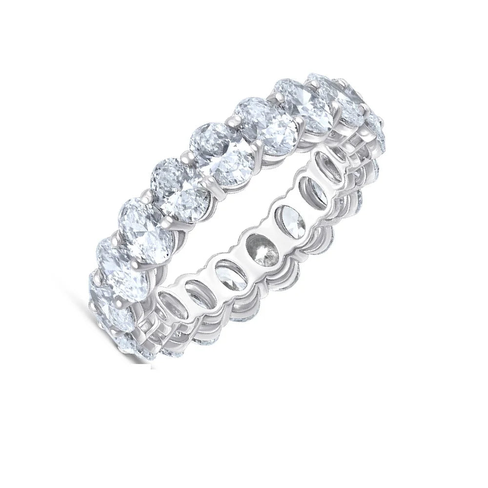 Oval Cut Full Eternity Band