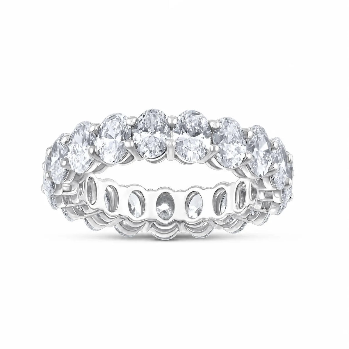 Oval Cut Full Eternity Band