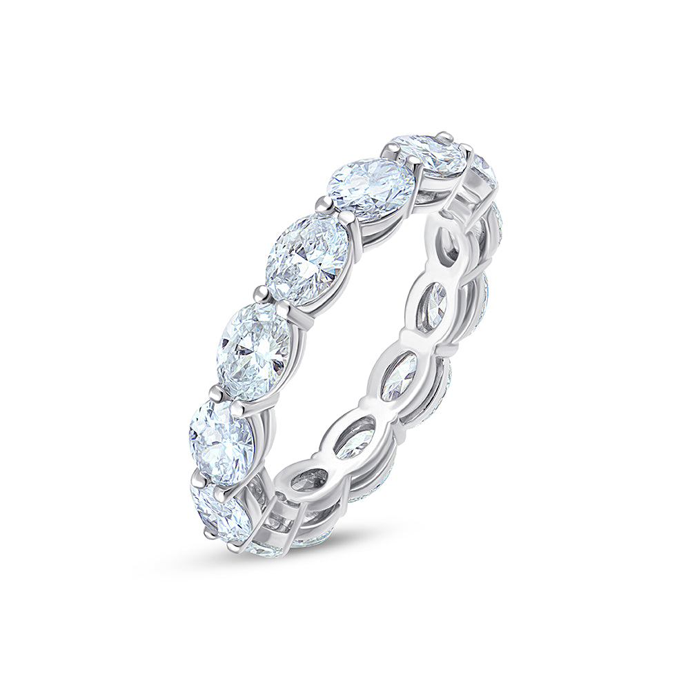 Oval Cut Full Eternity Band