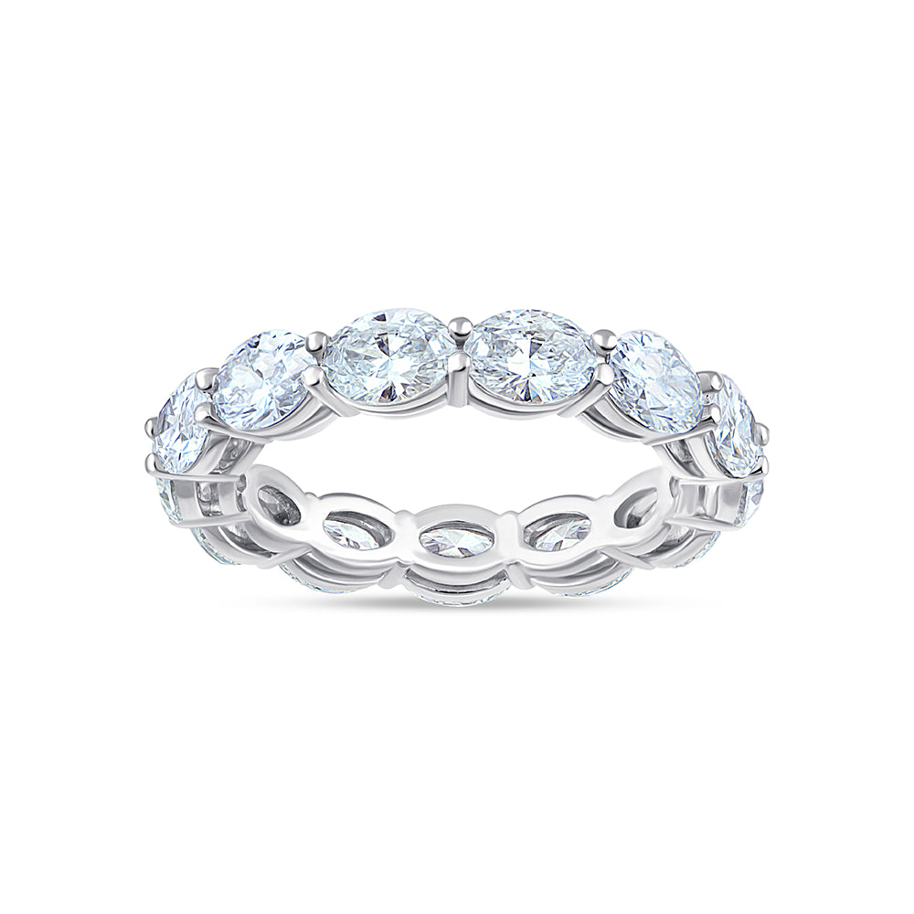 Oval Cut Full Eternity Band