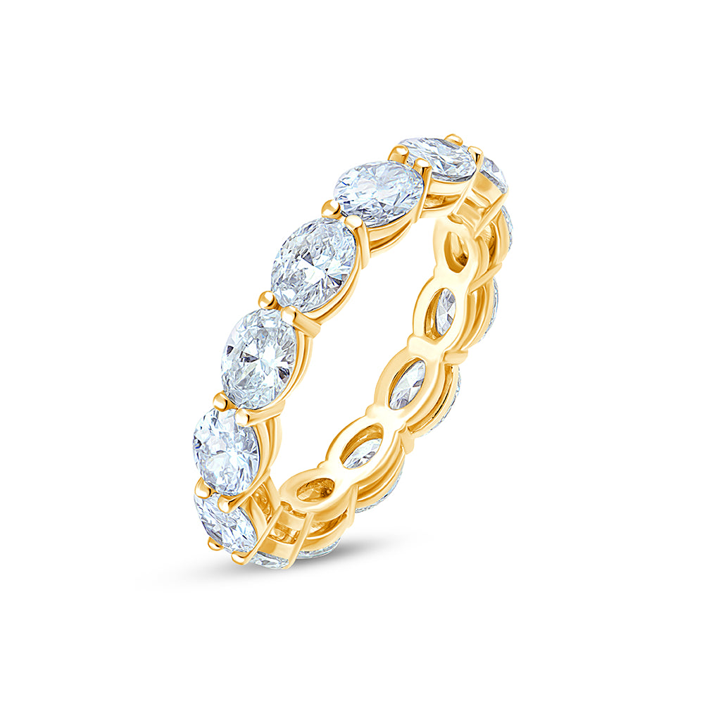 Oval Cut Full Eternity Band