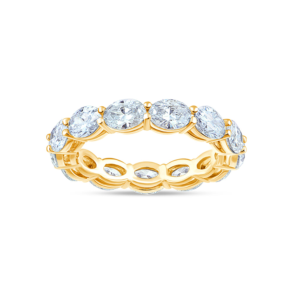 Oval Cut Full Eternity Band