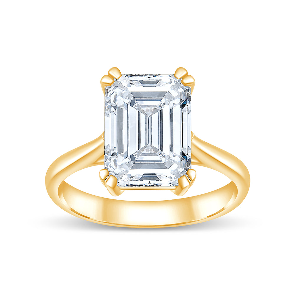 Emerald Cut Solitaire Ring
