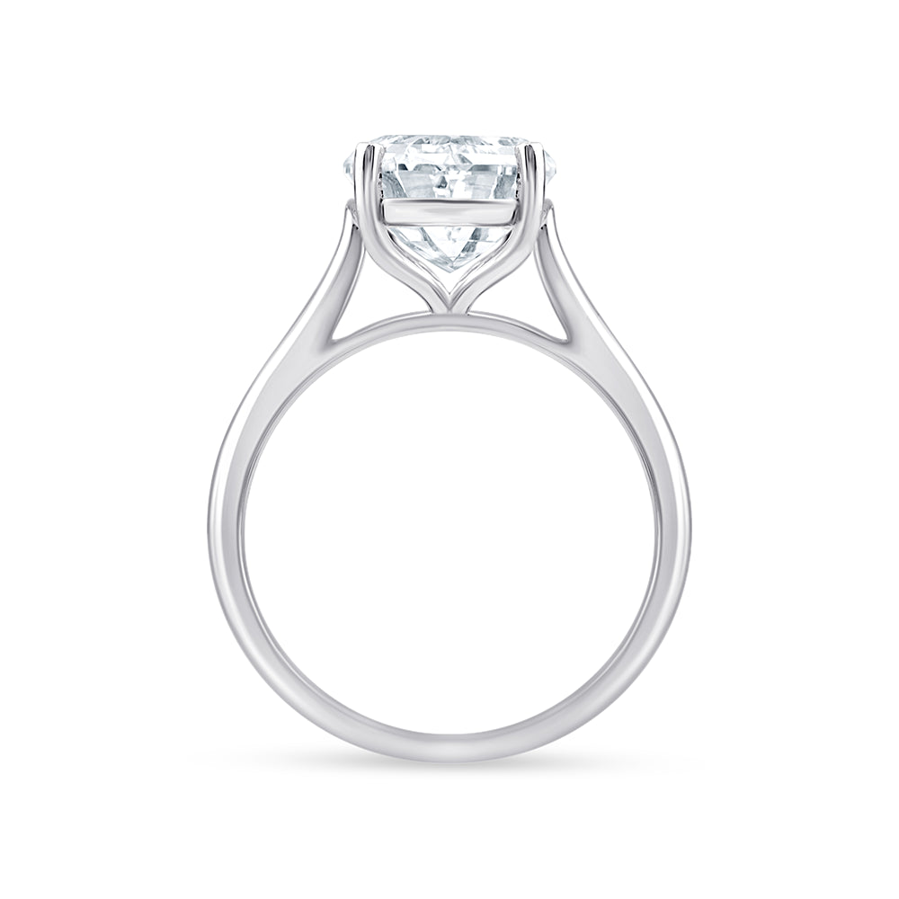 Moval Cut Solitaire Ring