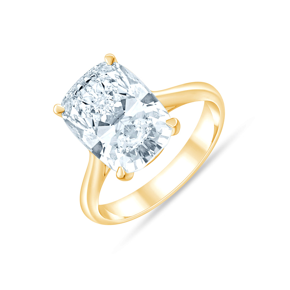 Cushion Cut Solitaire Ring