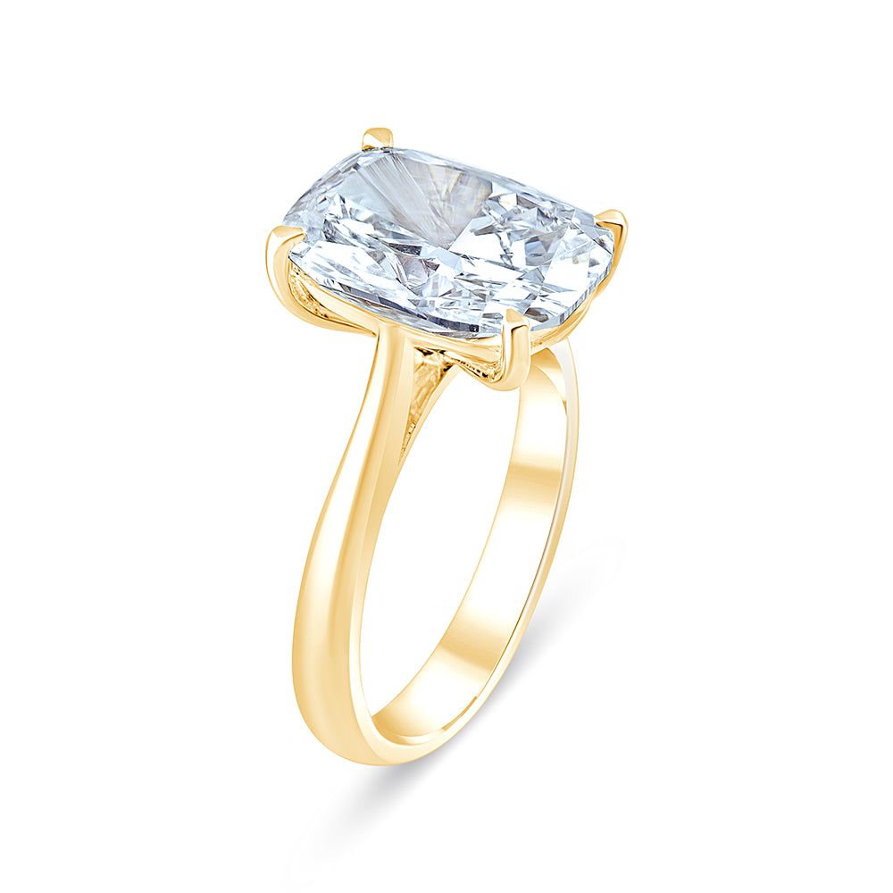 Cushion Cut Solitaire Ring