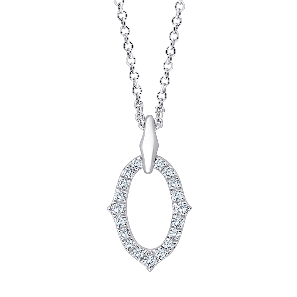 Channel Open Oval Pendant