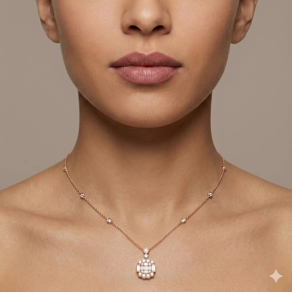 Mixed Cut Station Cluster Pendant