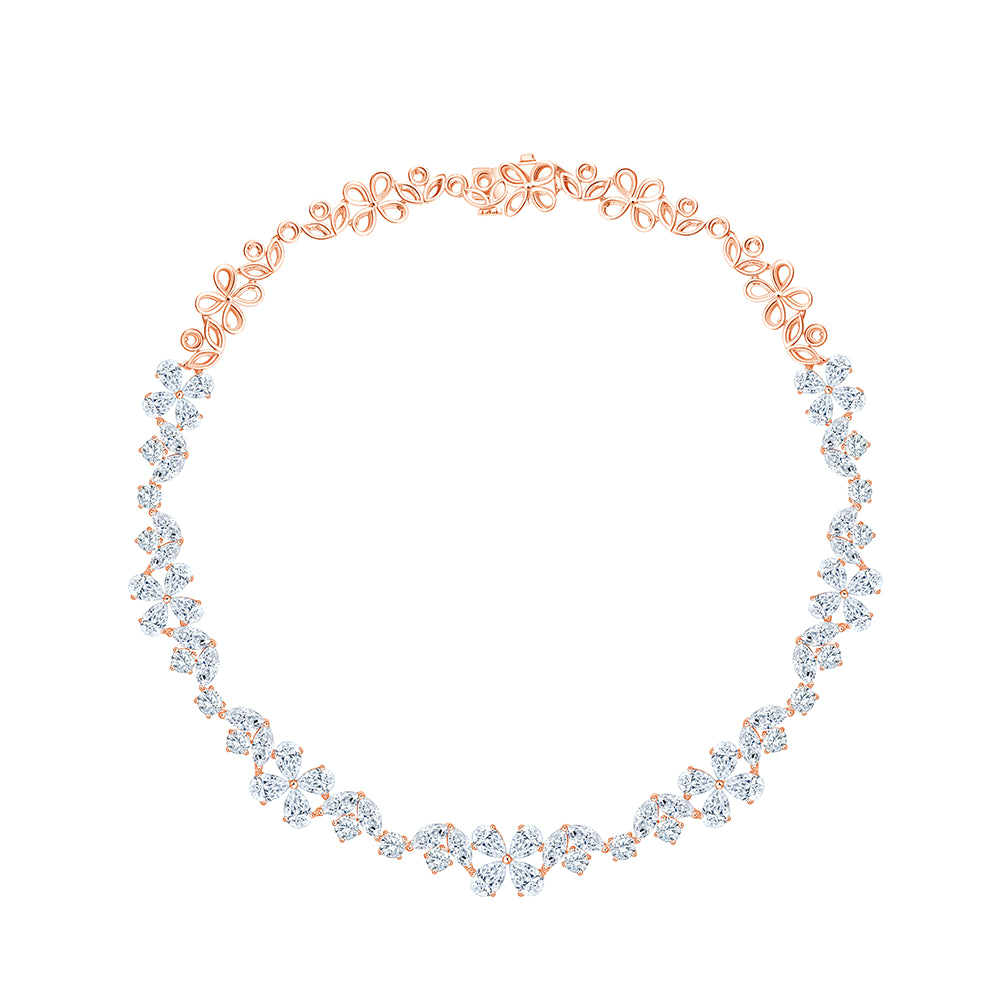 Mixed Cut Bridal Necklace