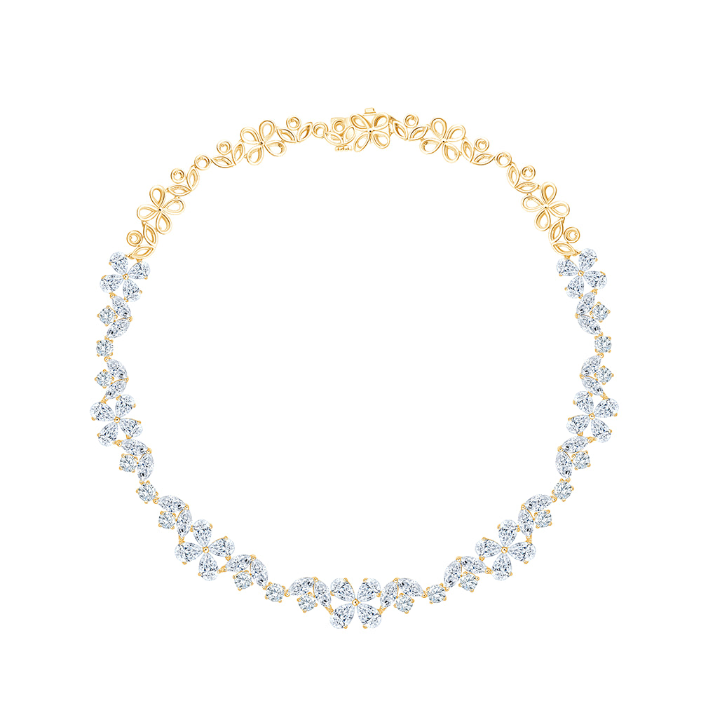 Mixed Cut Bridal Necklace