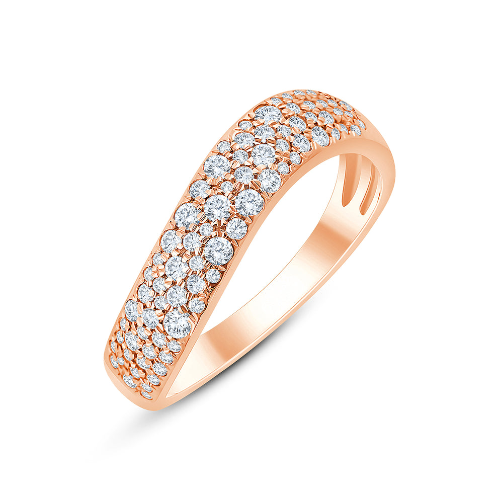 Brilliant Cut Pav Diamond Band