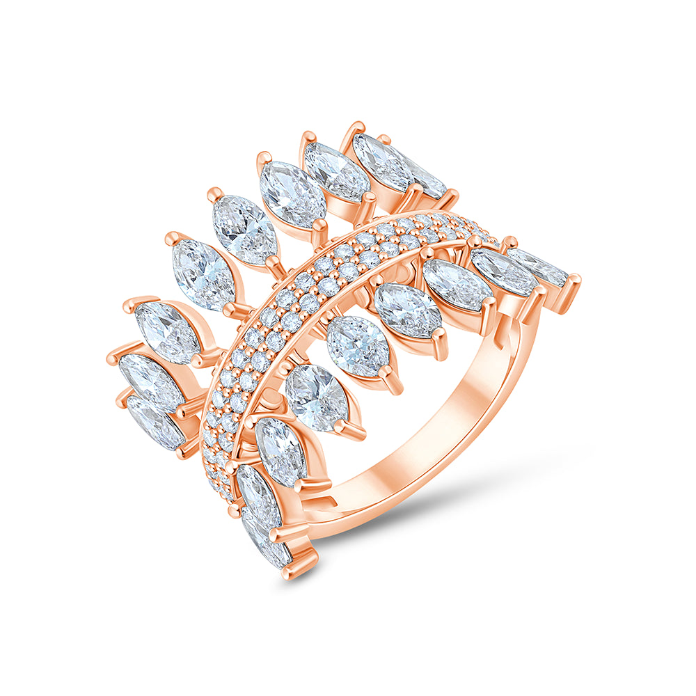 Marquise Leaf Ring