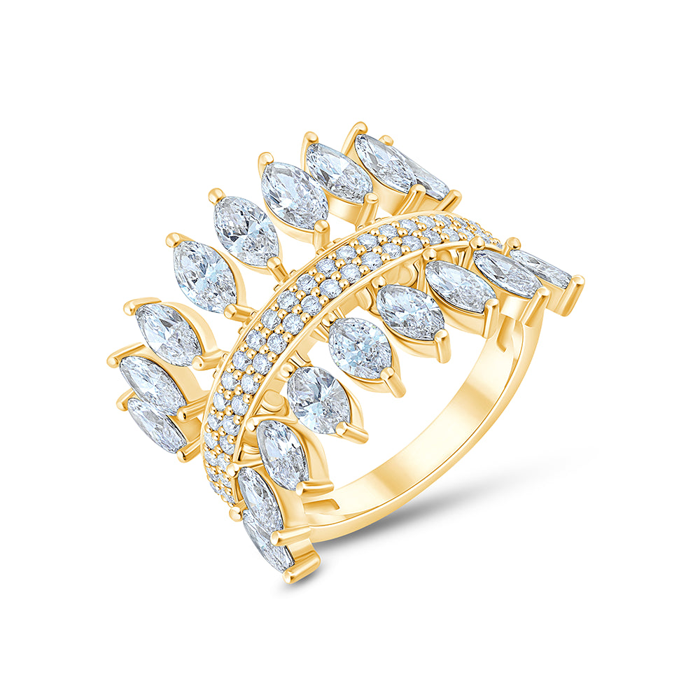 Marquise Leaf Ring