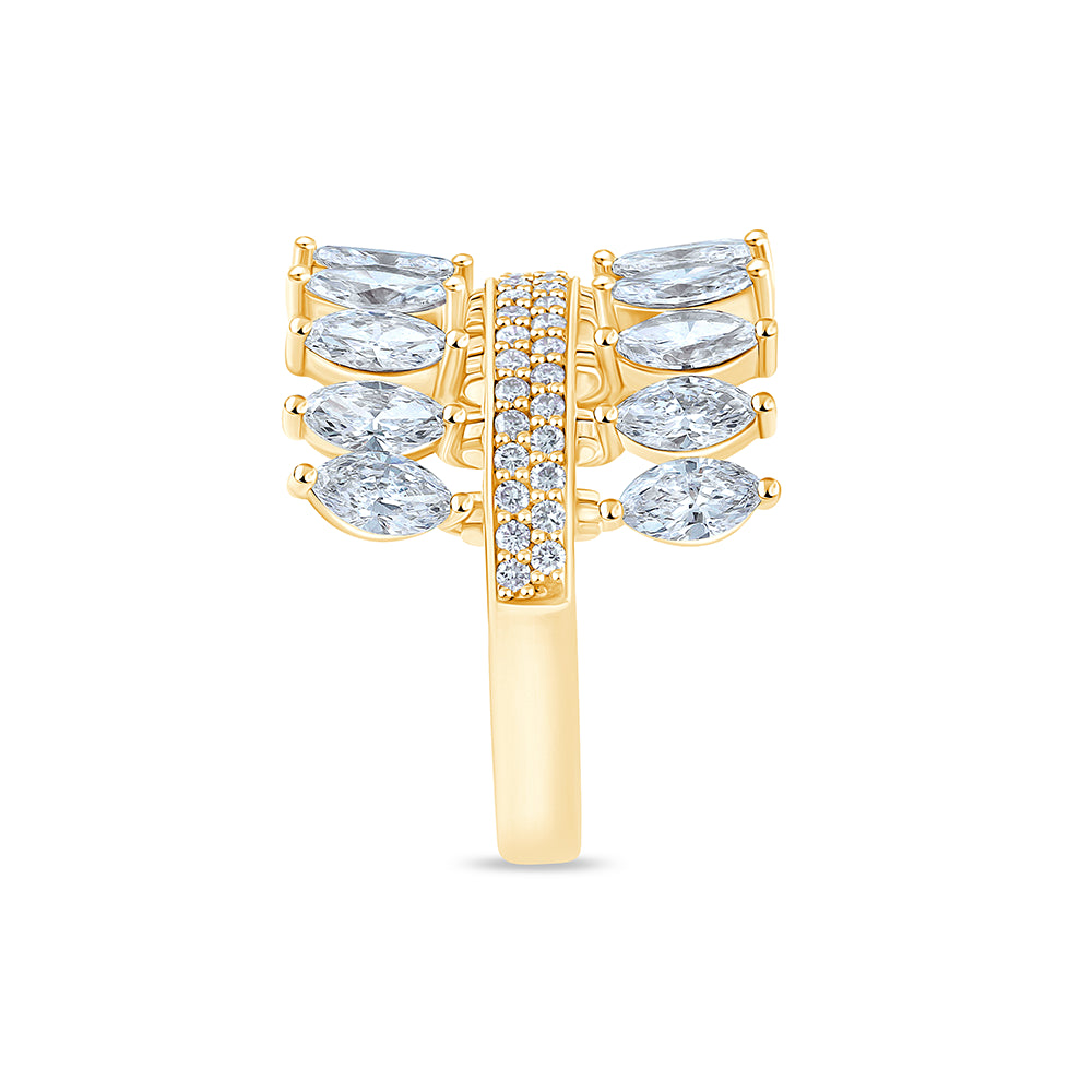 Marquise Leaf Ring