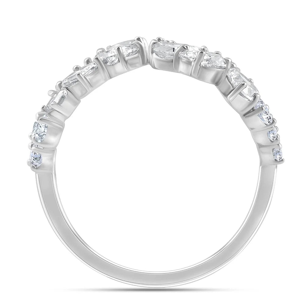 Mixed Cut Scattered Open Ring
