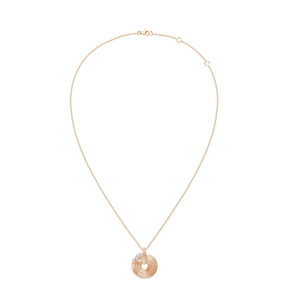 Pear Cut Scattered Swirl Pendant