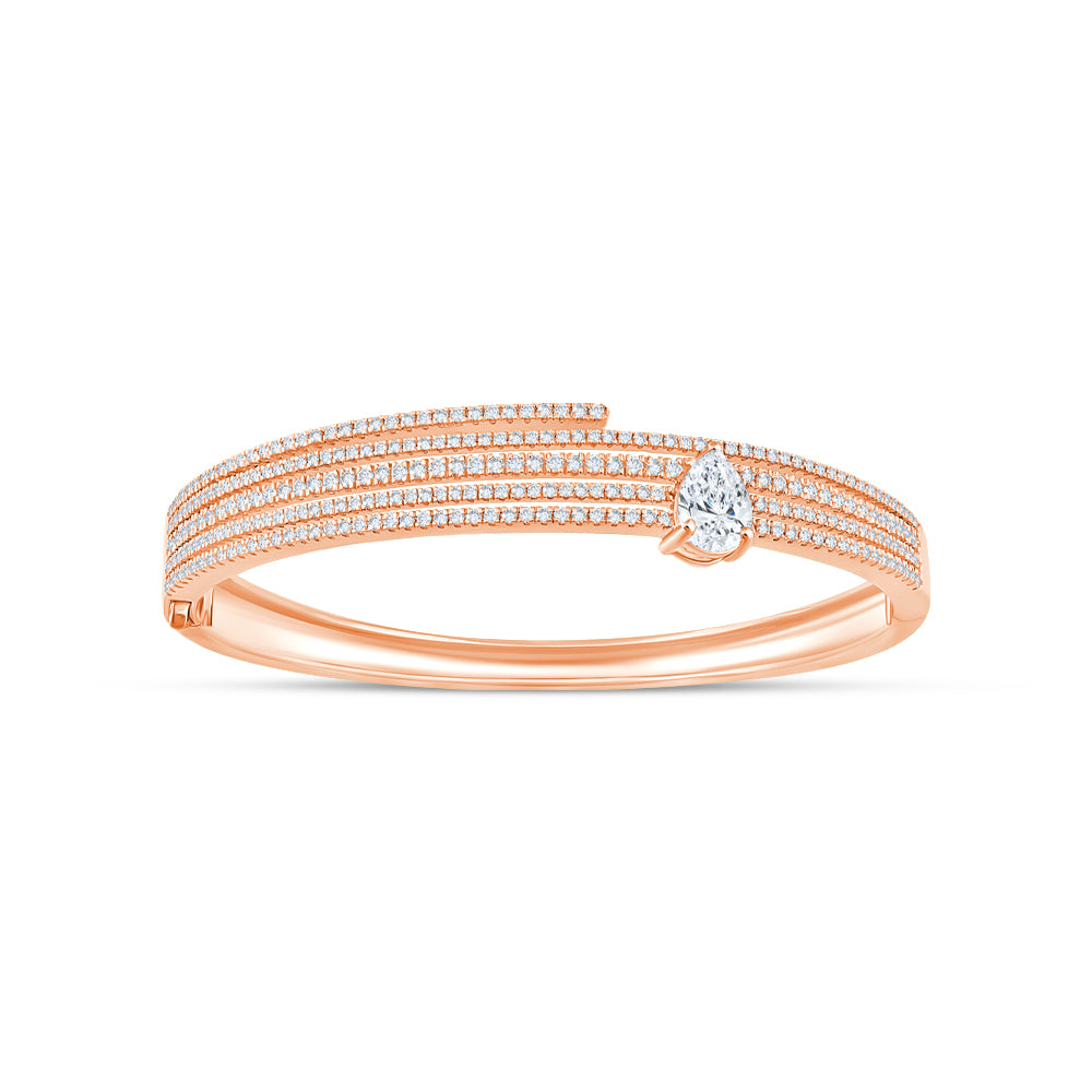 Pear Cut MultiRow Bracelet