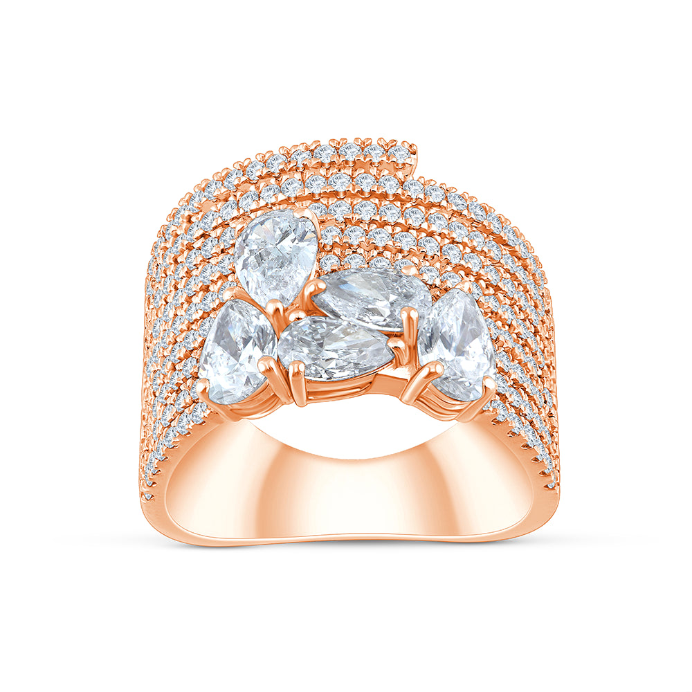 Pear Cut Cocktail Ring