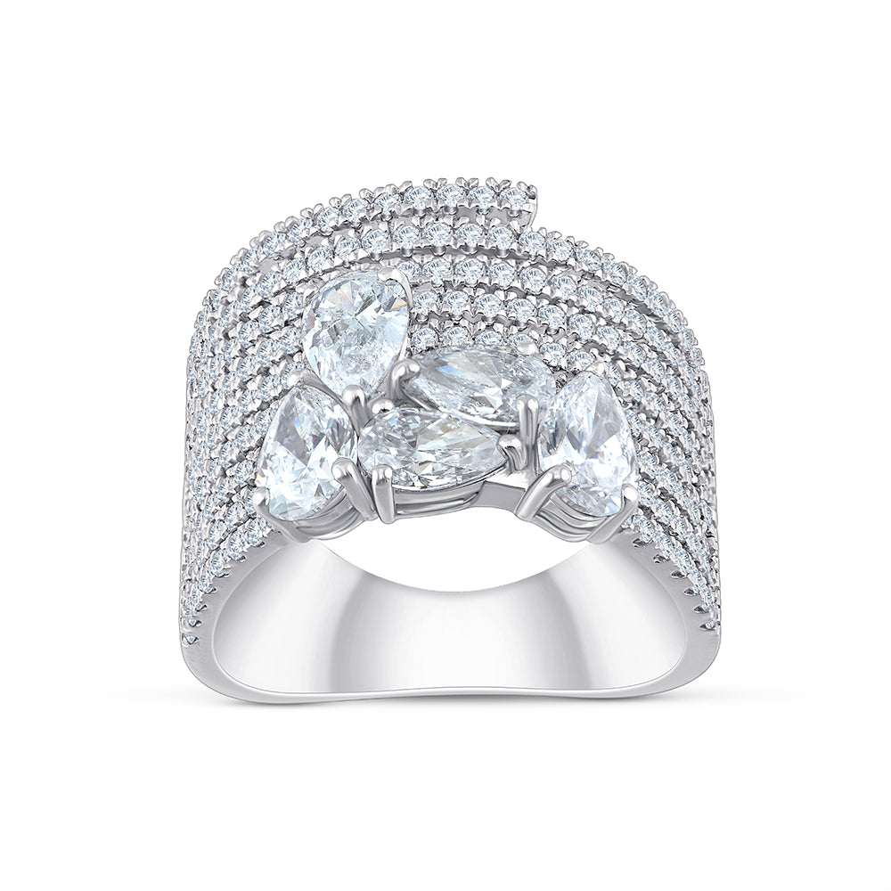Pear Cut Cocktail Ring