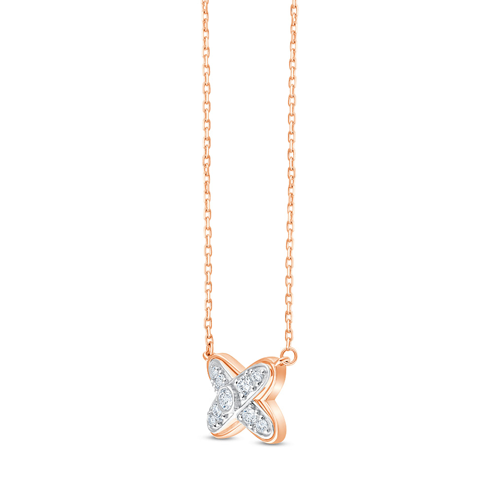 Brilliant Cut X Motif Pendant