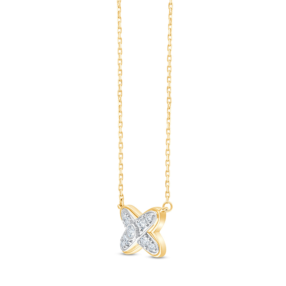 Brilliant Cut X Motif Pendant