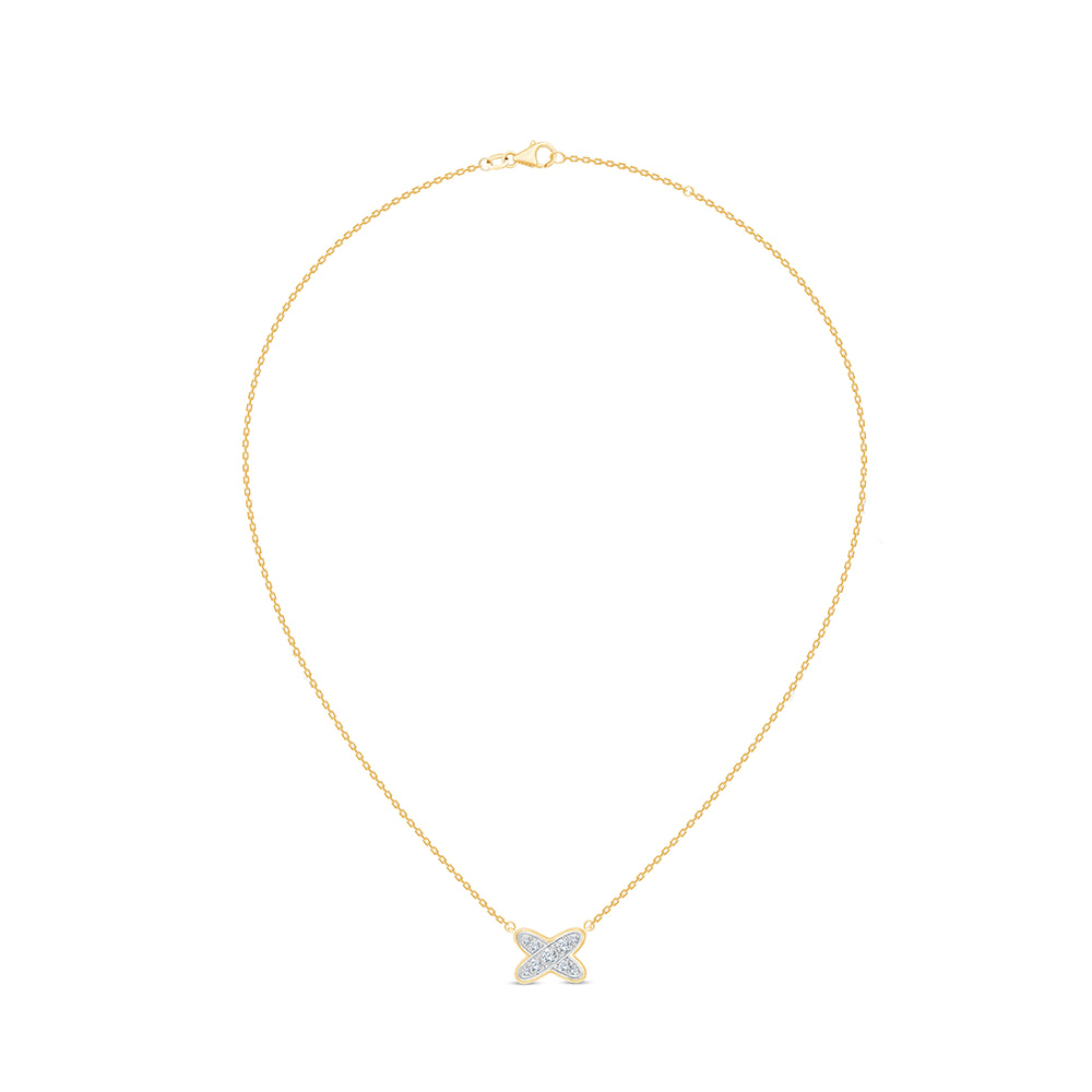 Brilliant Cut X Motif Pendant