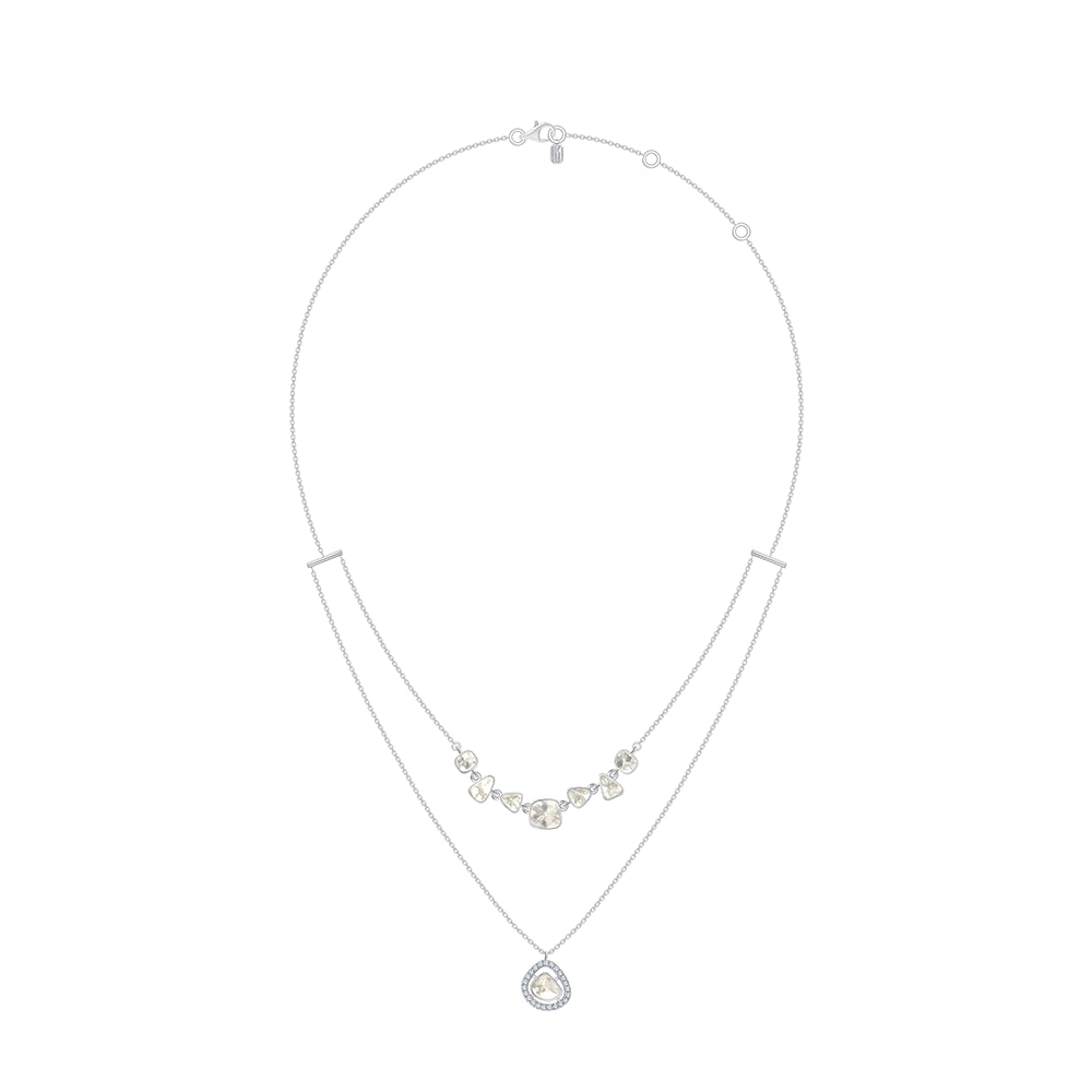 Polki Layered Station Necklace