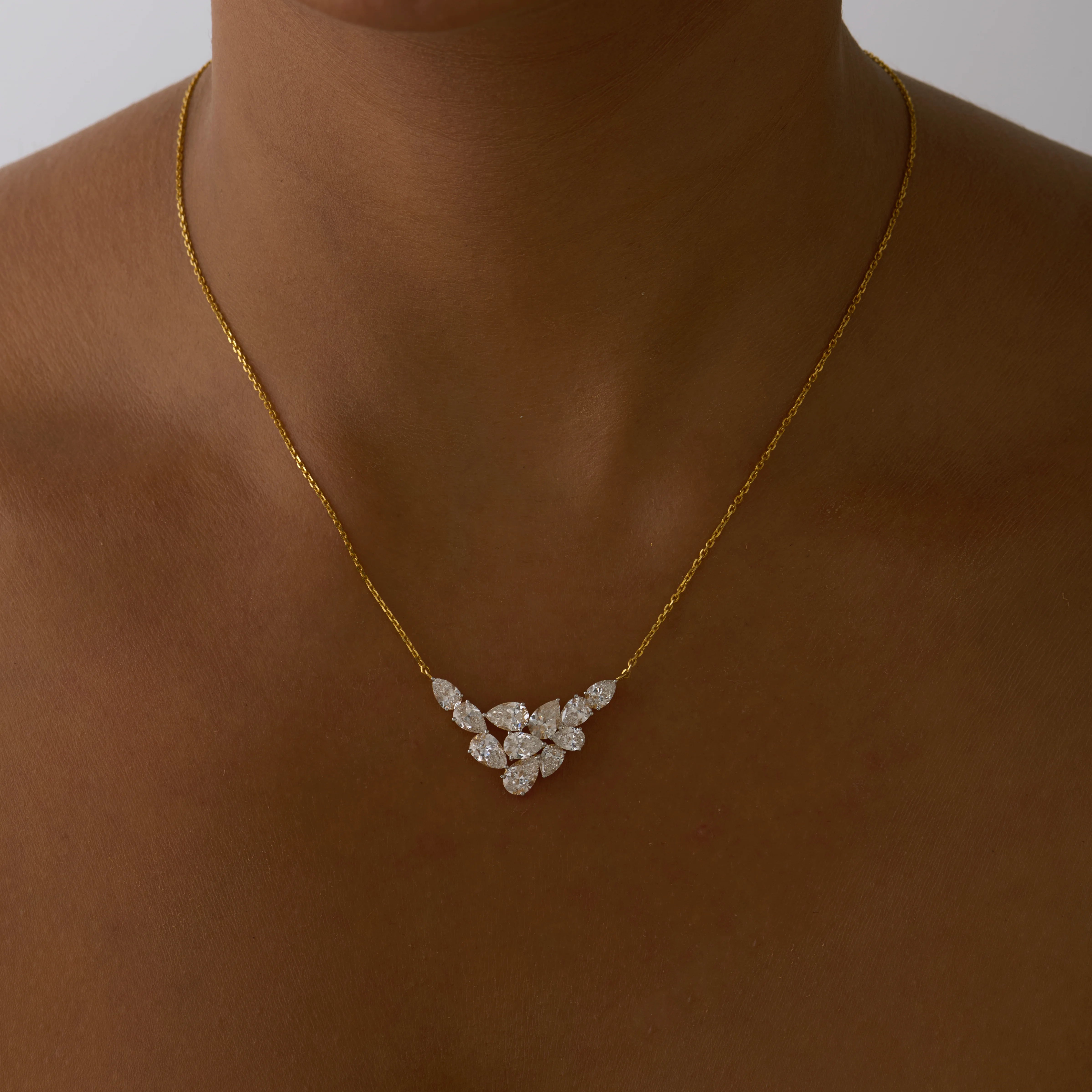 Pear Cut VShaped Pendant