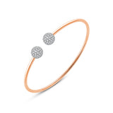Brilliant Cluster Open Bracelet