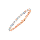 7.3 Carat Oval Cut Alternating Tennis Bracelet