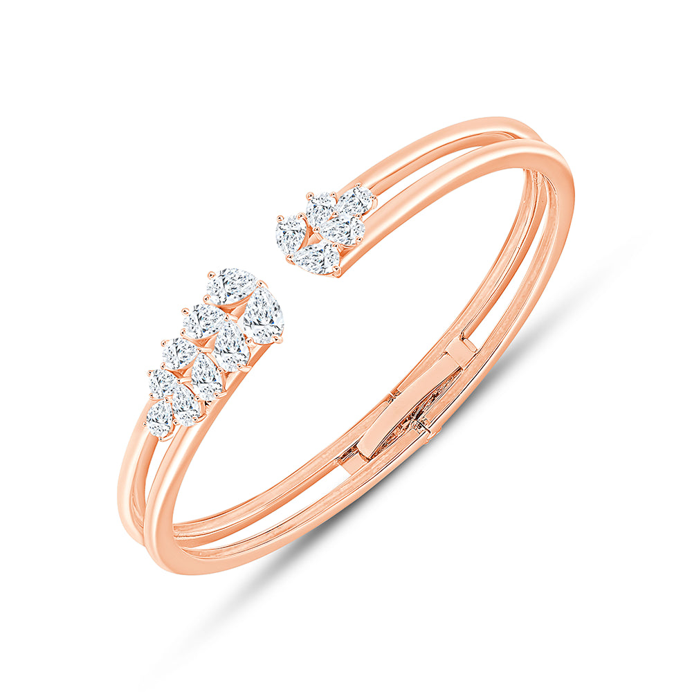 Pear Cut Open Bracelet 