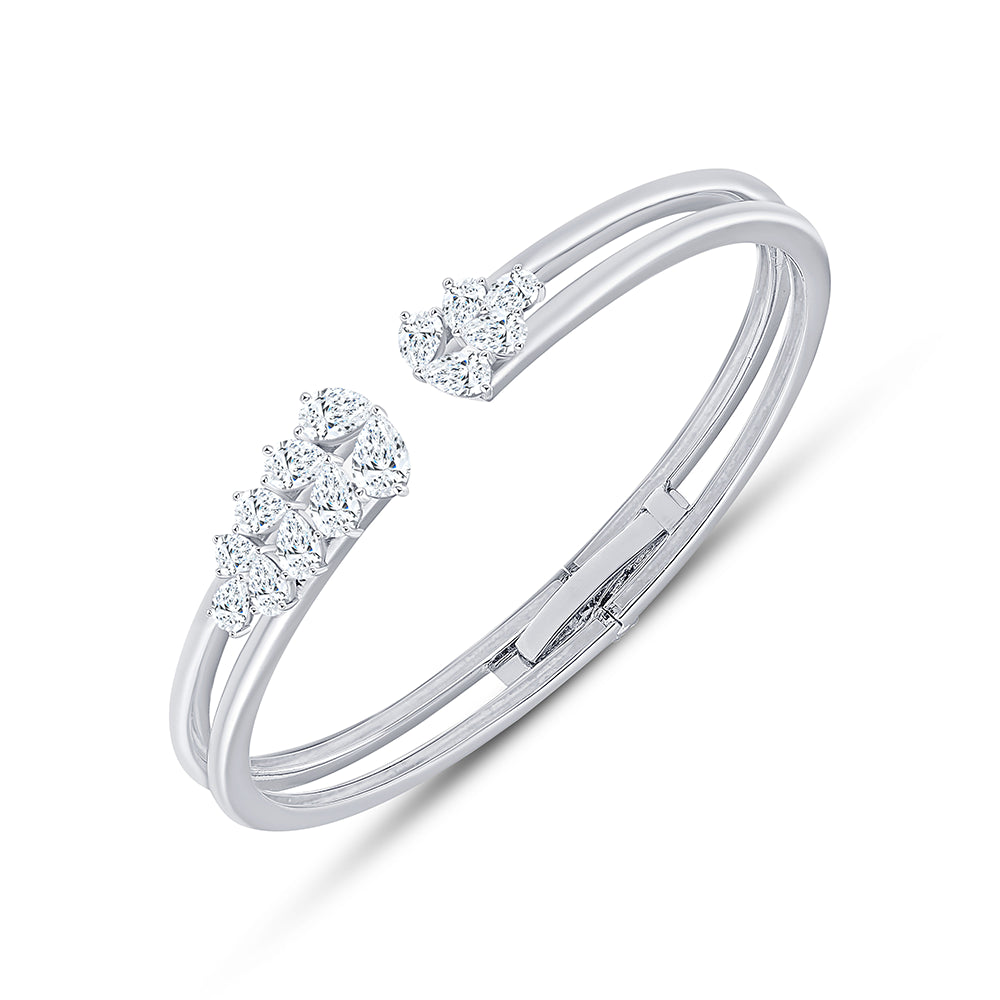 Pear Cut Open Bracelet 